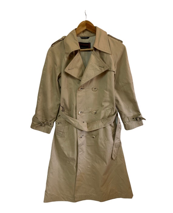 vintage 90s mcgregor sportswear overcoat trench c… - image 1