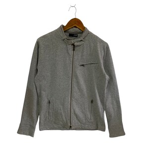 Chaqueta vintage con cremallera de marca japonesa, moda universal, cremallera completa, diseñador japonés de moda