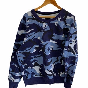 vintage g star raw sweatshirt all over print army stripes marine sweatshirt jumper pullover 90s style fashion xxl oversized sweatshirt