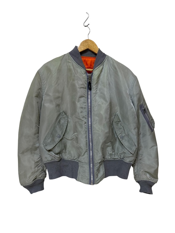 Vintage 80s Alpha Bomber Jacket Flight Jacket Made in Usa Ideal