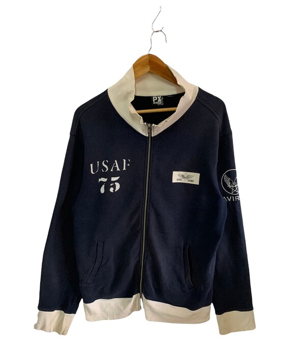vintage avirex usaf jacket big logo sweater full … - image 2