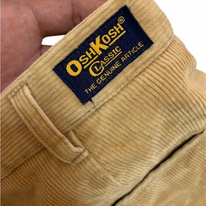 Pantalon vintage en velours côtelé pour hommes oshkosh de marque japonaise pantalon design ample grande taille 17