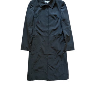 vintage lanvin long jacket black jacket double made in japan