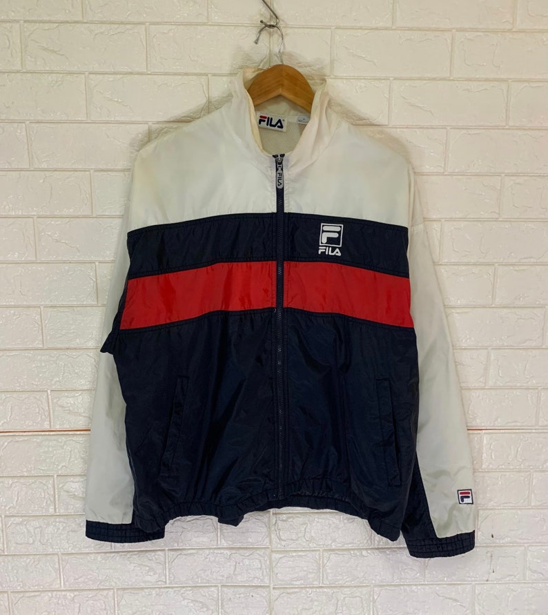 Vintage 90s Fila Windbreaker Jacket Sports Retro Jacket Sports - Etsy