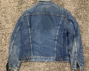 Vintage 90s Levis Denim Jacket Jeans Blanket Lining Made in
