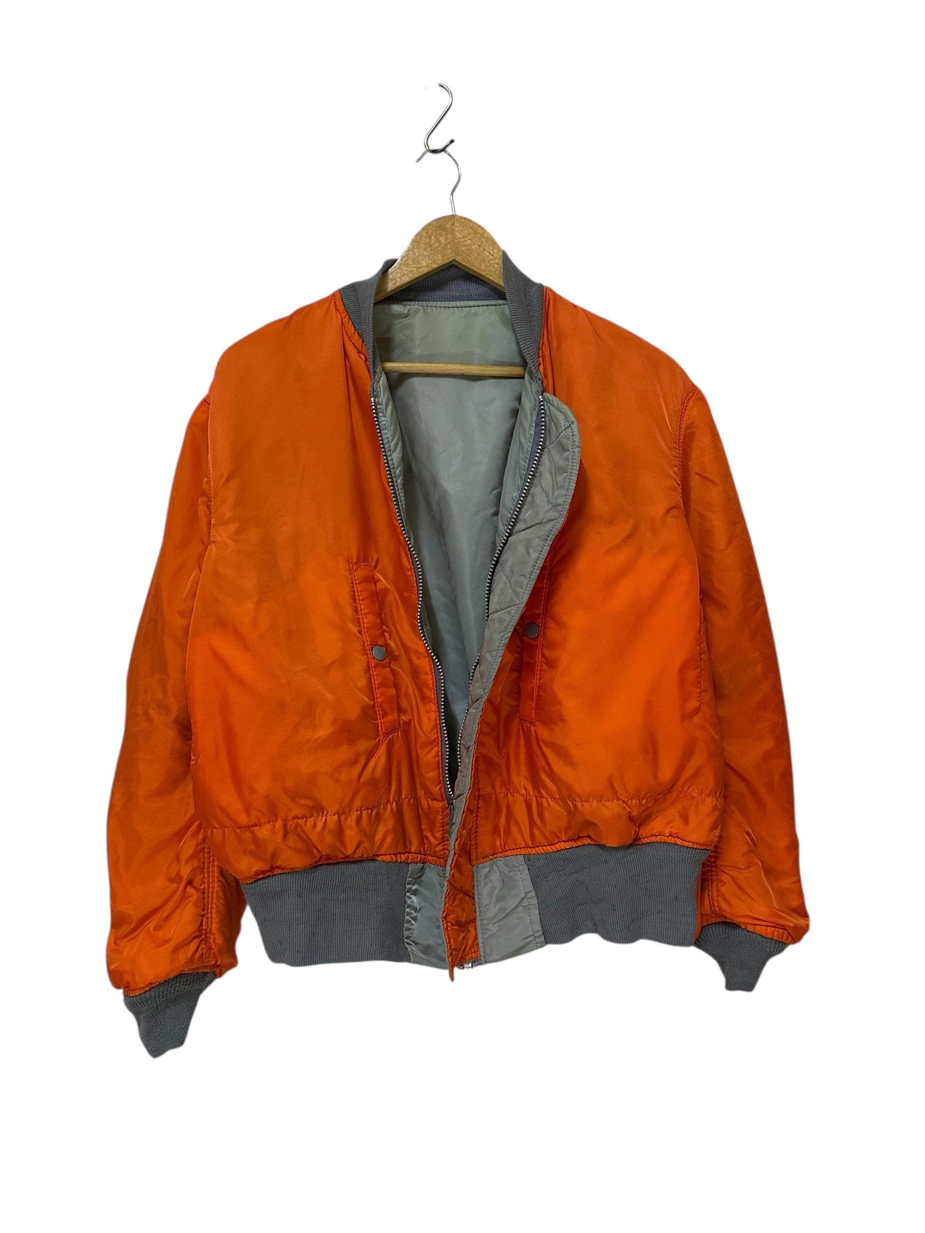 Vintage 80s Alpha Bomber Jacket Flight Jacket Made in Usa Ideal