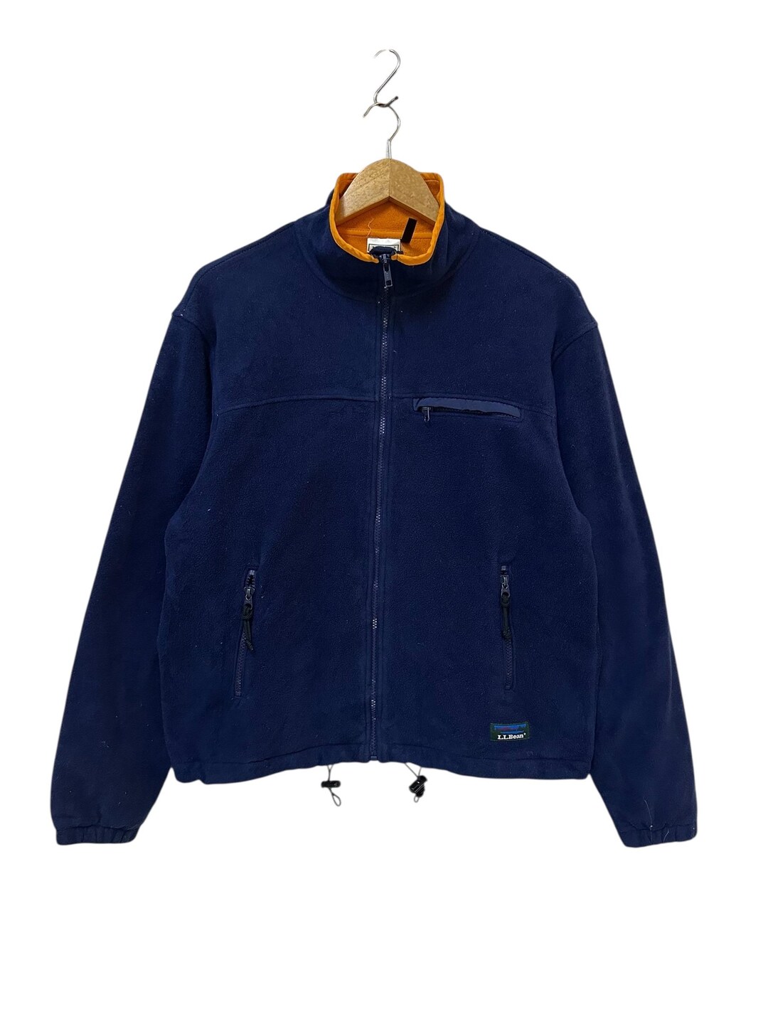 Veste polaire zippée manches longues, bleu dur