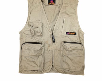 Vintage 90s Spalding Tactical Vests Nice Design Multipocket