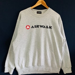 vintage 90s airwalk sweatshirt jumper pullover big logo hip hop brand oversized sweatshirt 3L