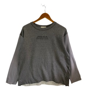 vintage 90s hai sporting gear issey miyake sweatshirt big logo jumper pullover japanese brand style fashion