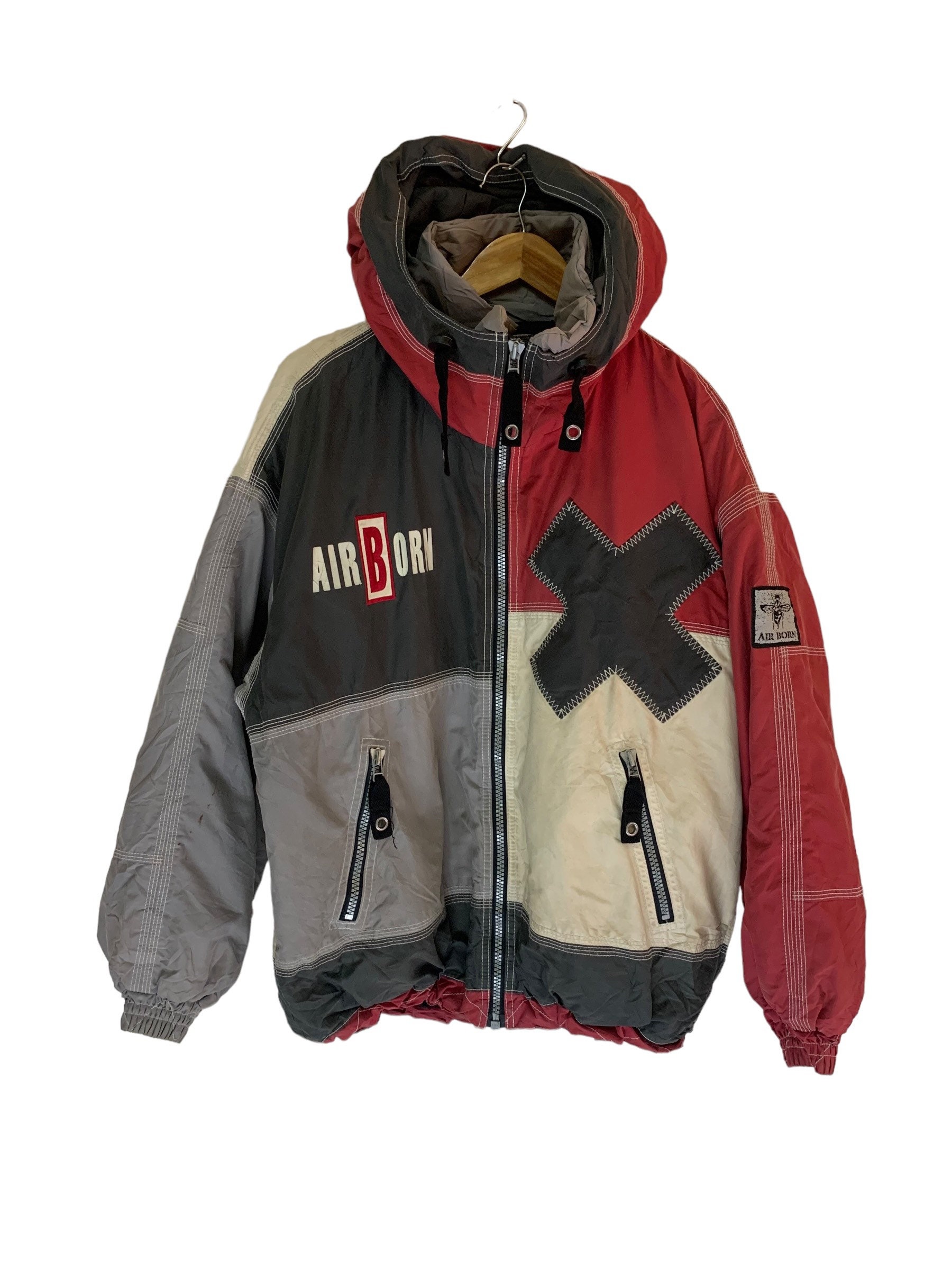 Vintage 90s Air Born Ski Jacket Big Logo Ski Winter Fashion - Etsy 