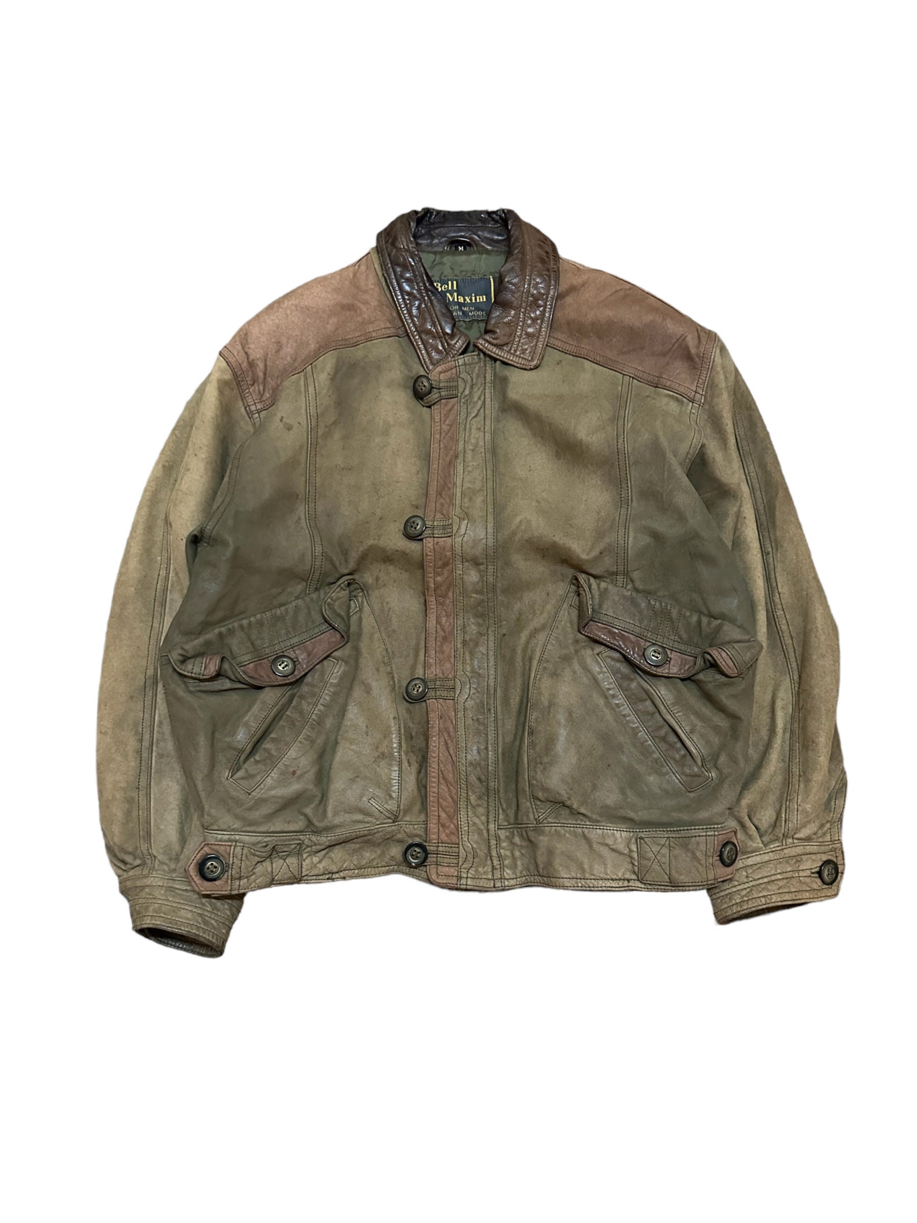 bell maxim☆羊革☆ leather ‘bomber jacket bell maxim☆羊革☆ leather 'bomber jacket