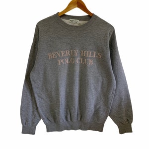 vintage beverly hills polo club spellout logo jumper pullover hip hop swag polo 90s spellout
