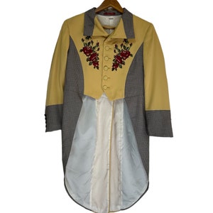 vintage takeo kikuchi full dress embroidered logo floral vintage fashion