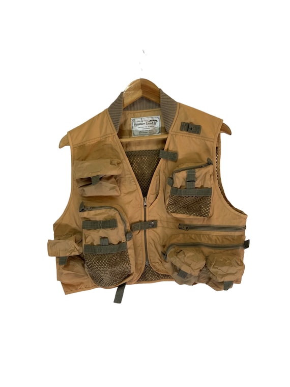 Vintage Tactical Vest Multipocket Rare Design Fishing Style Outdoor Life  Jacket 