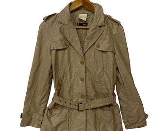 vintage ruffor leather jacket women jacket made in italiy