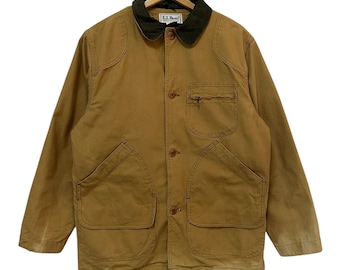 Vintage 80's LL Bean Duck Camo Hunting Jacket / Coat Size Large