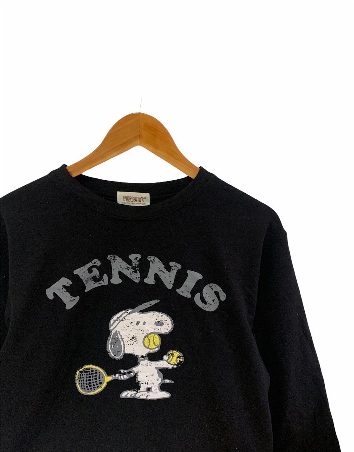 Vintage snoopy sweatshirt snoopy tennis sports big logo jumper Etsy
