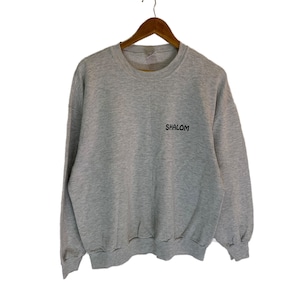 vintage 90s plain sweatshirt shalom sweatshirt jumper pullover jerzees usa xl size