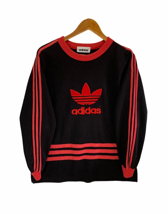 adidas Red, White & Black Logo Sweatshirt