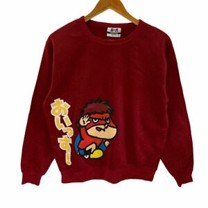 vintage 90s takano tsume sweatshirt big logo vintage japan cartoon top anime japan sweatshirt crewneck large woman size