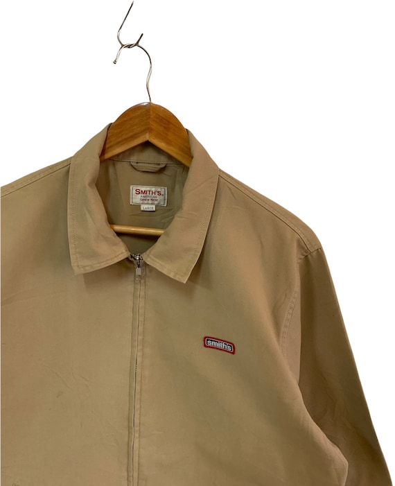 FongfongStudio Vintage Smith Harrington Jacket American Smith Jacket Full Zipper Small Logo