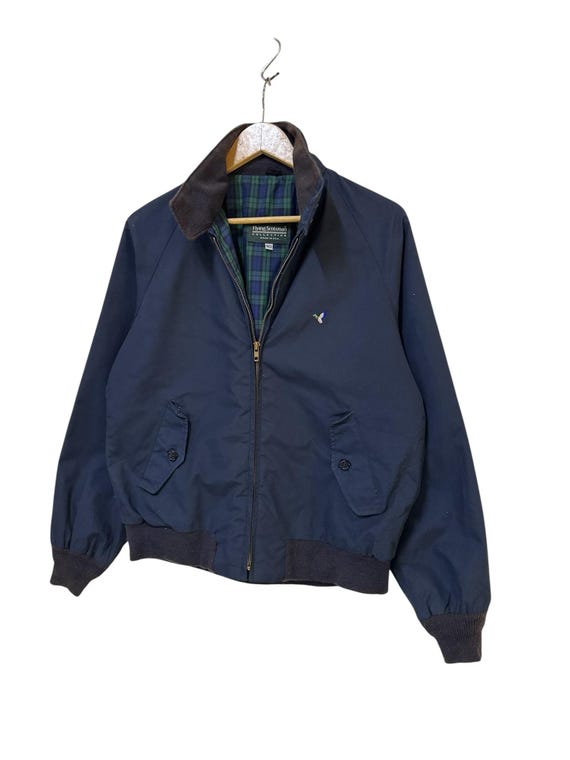 Vintage 90s Flying Scotsman Bomber Harrington Jacket Size 40 Made 