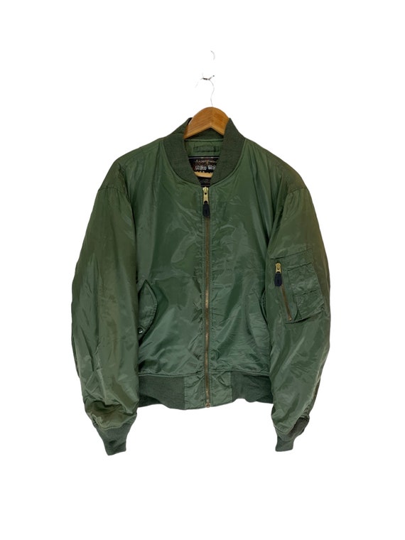 vintage flight jacket bomber jacket talon zipper - Gem