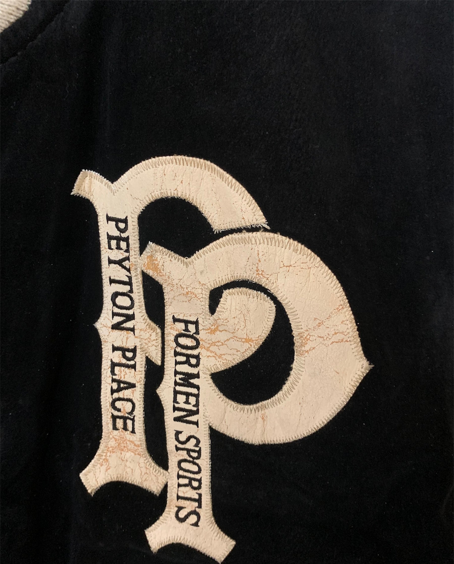 Vintage 90s Peyton Place for Men Ppfm Varsity Jacket Suede Vintage 90s Peyton Place for Men Ppfm Varsity Jacket Suede