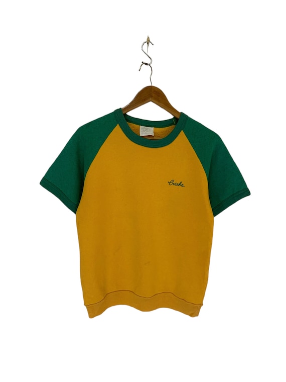 Vintage 90s Merry Garden Athletic Wear Sweatshirt Short Sleeves Made in Usa  Medium Size 