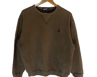 vintage kangol sweatshirt small logo jumper pullover nicely faded