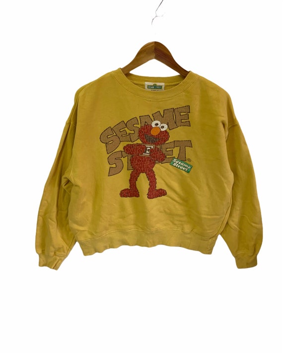 Vintage 123 Sesame Street Sweatshirt Bog Logo Children Educational