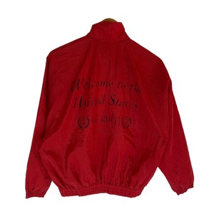 vintage munsingwear windbreaker bomber light jacket