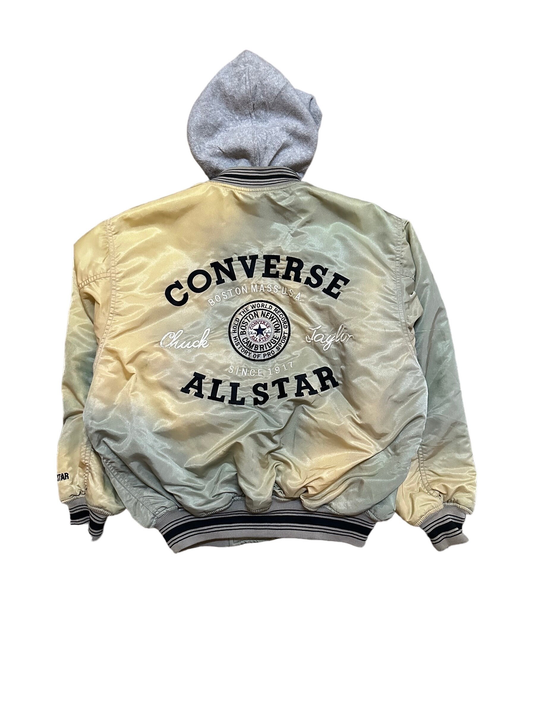 ジャケット・アウター CONVERSE CHUCK TAYLOR CLOTHING JACKET Vintage Converse All Star Chuck Taylor Red Varsity Jacket