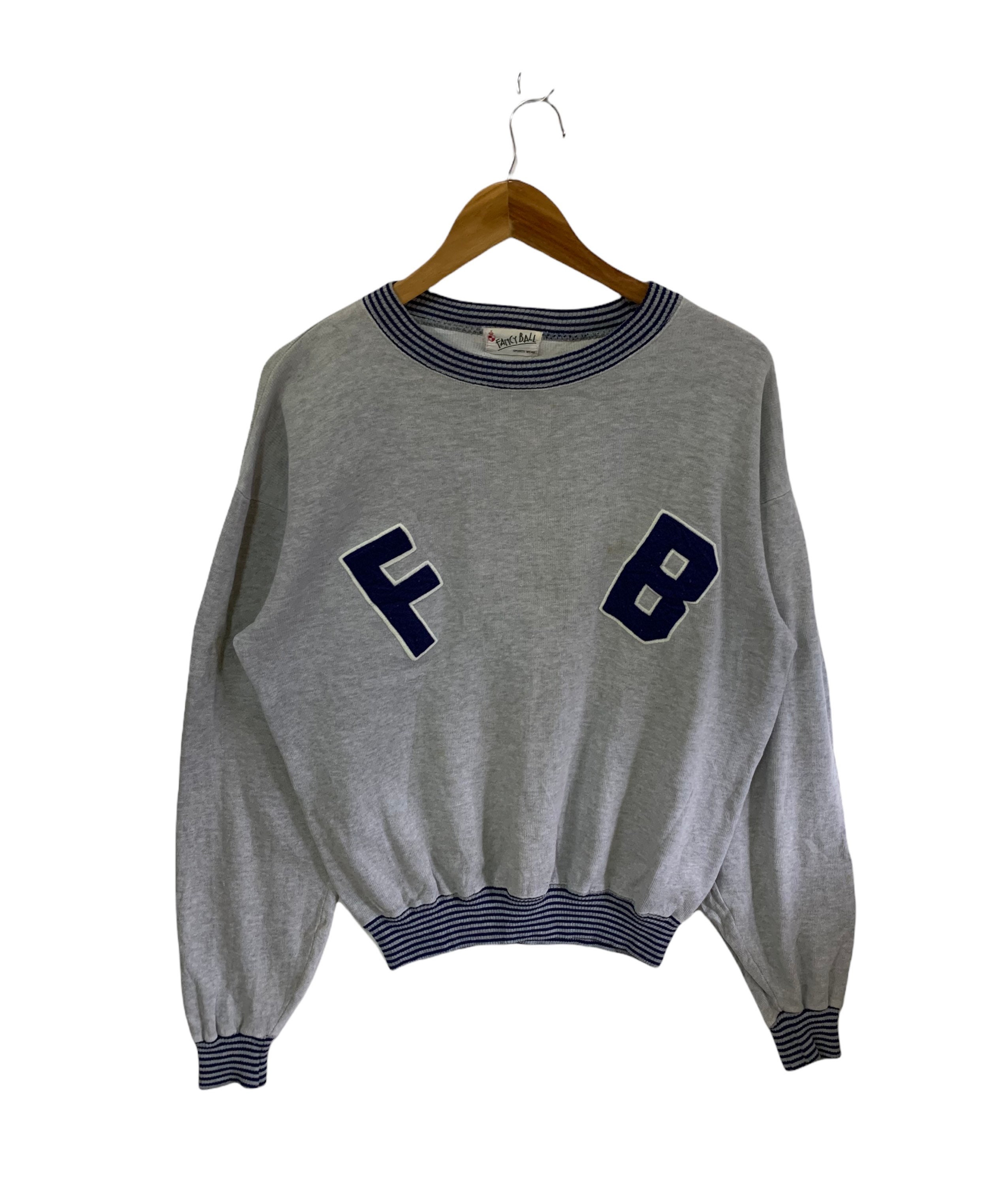 Vintage 90s Fancy Ball Sweatshirt Big Logo Jumper Pullover Sports Wear Etsy
