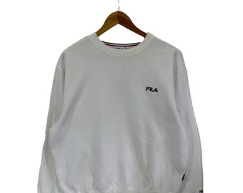 vintage fila sweatshirt jumper pullover small spellout logo