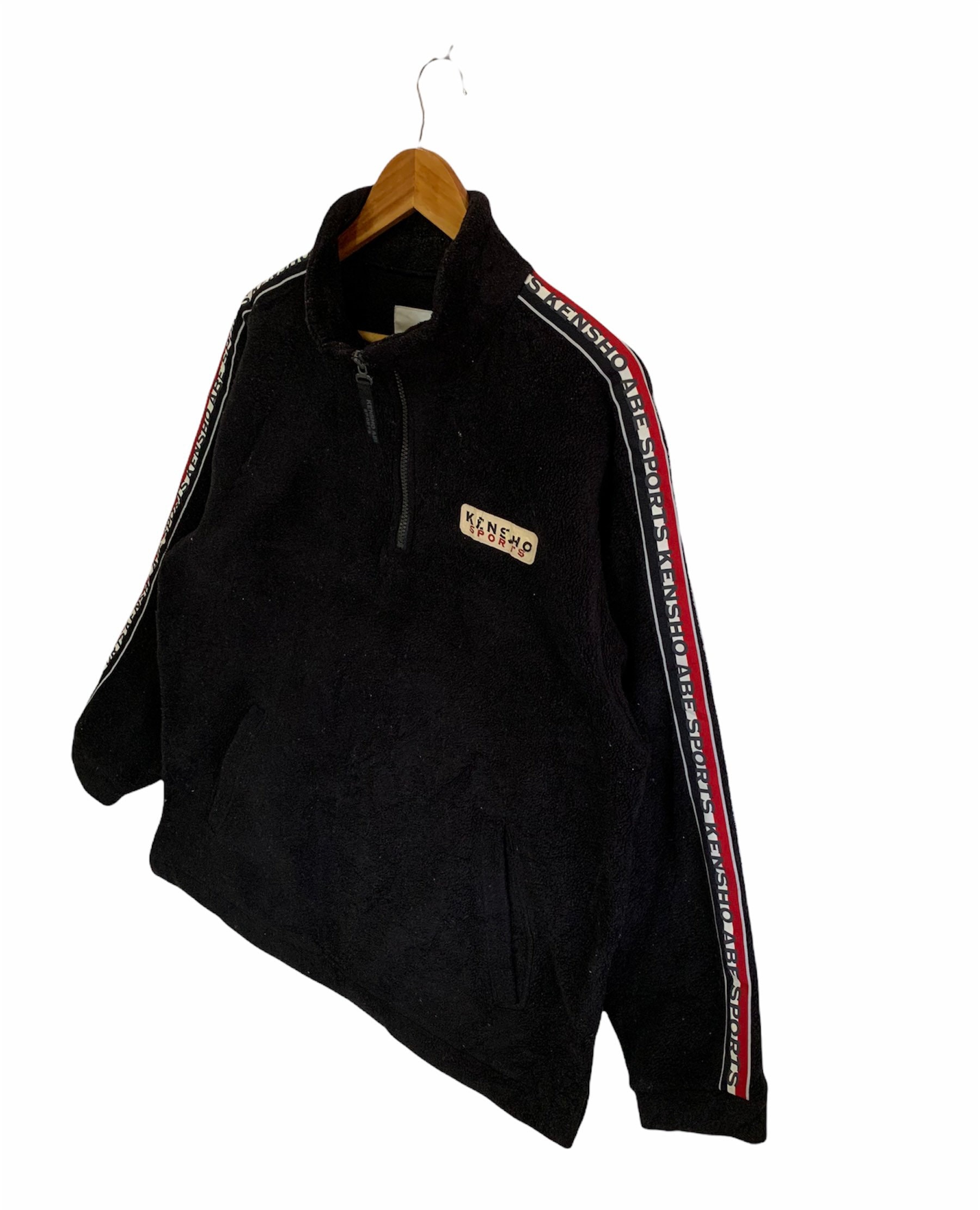 Vintage 90s Kensho Abe Sports Fleece Half Zip Jumper