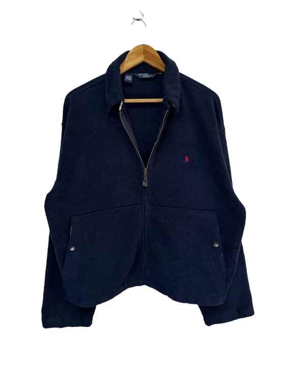 特別価格 Vintage 90s Polo Ralph Lauren Fleece Jacket Full Zipper トップス