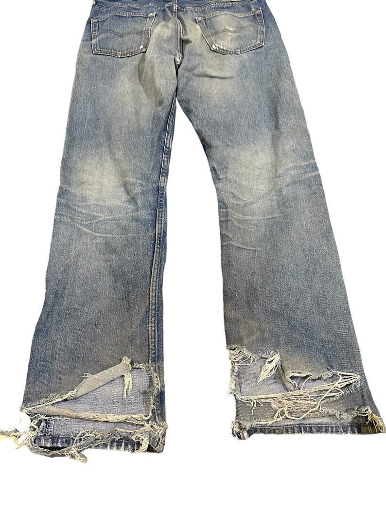 Vintage Levis 501 Distress Denim Made in Usa - Etsy