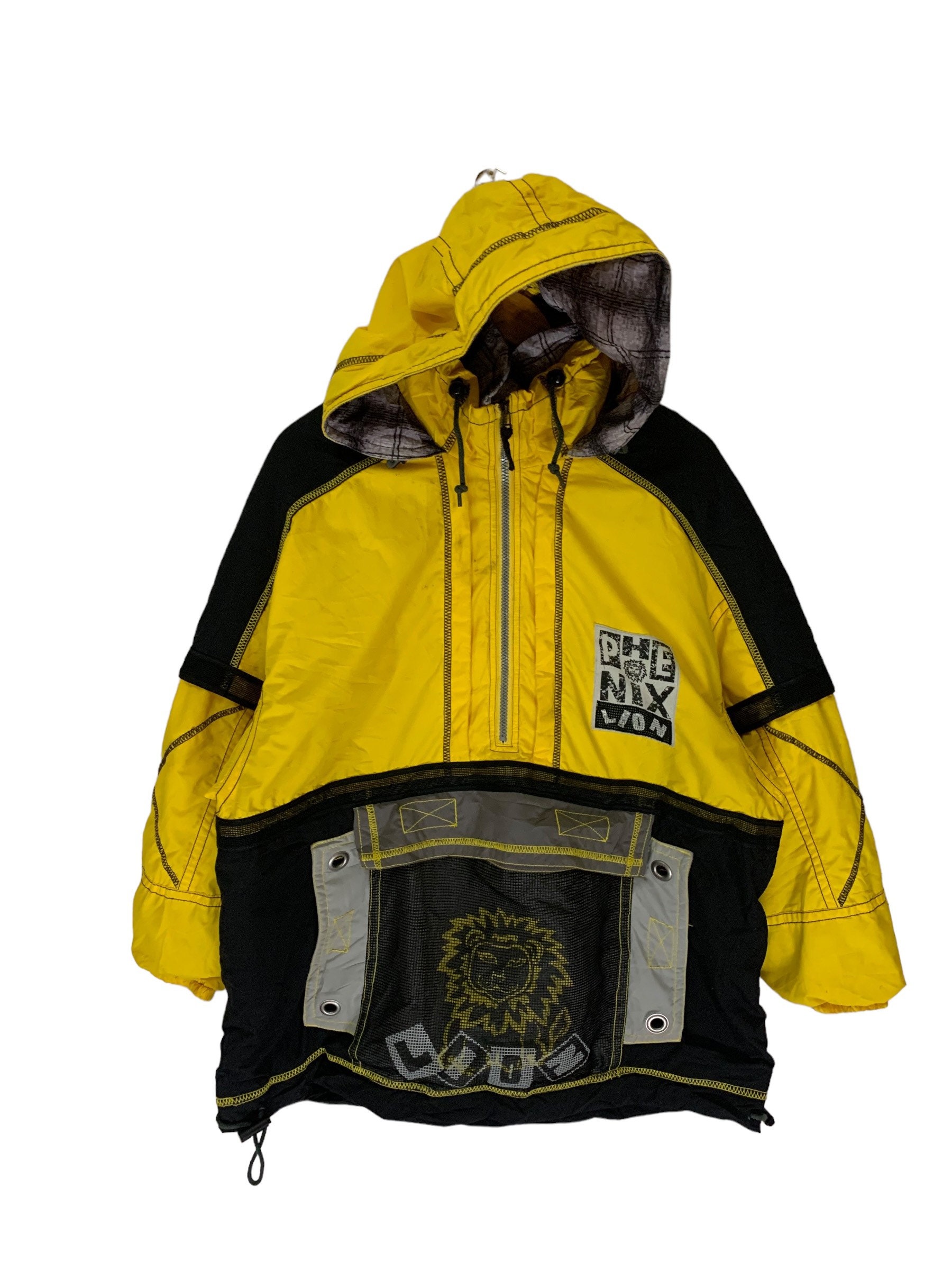 Vintage 90s Phenix Lion Ski Jacket Rare Design Half Zip Hoodie - Etsy