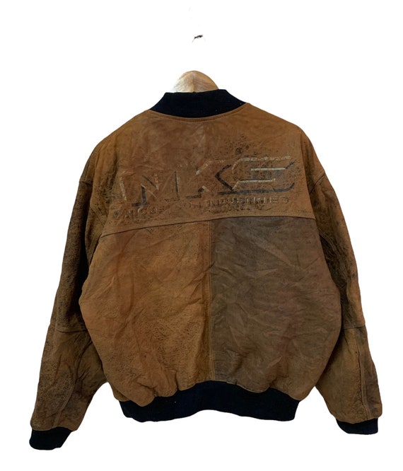 Vintage 90s Oakwood Leather Jacket - Etsy Vintage 90s Oakwood Leather Jacket - Etsy