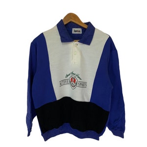 vintage 90s sportivo sweatshirt active sports big logo jumper pullover multicolour