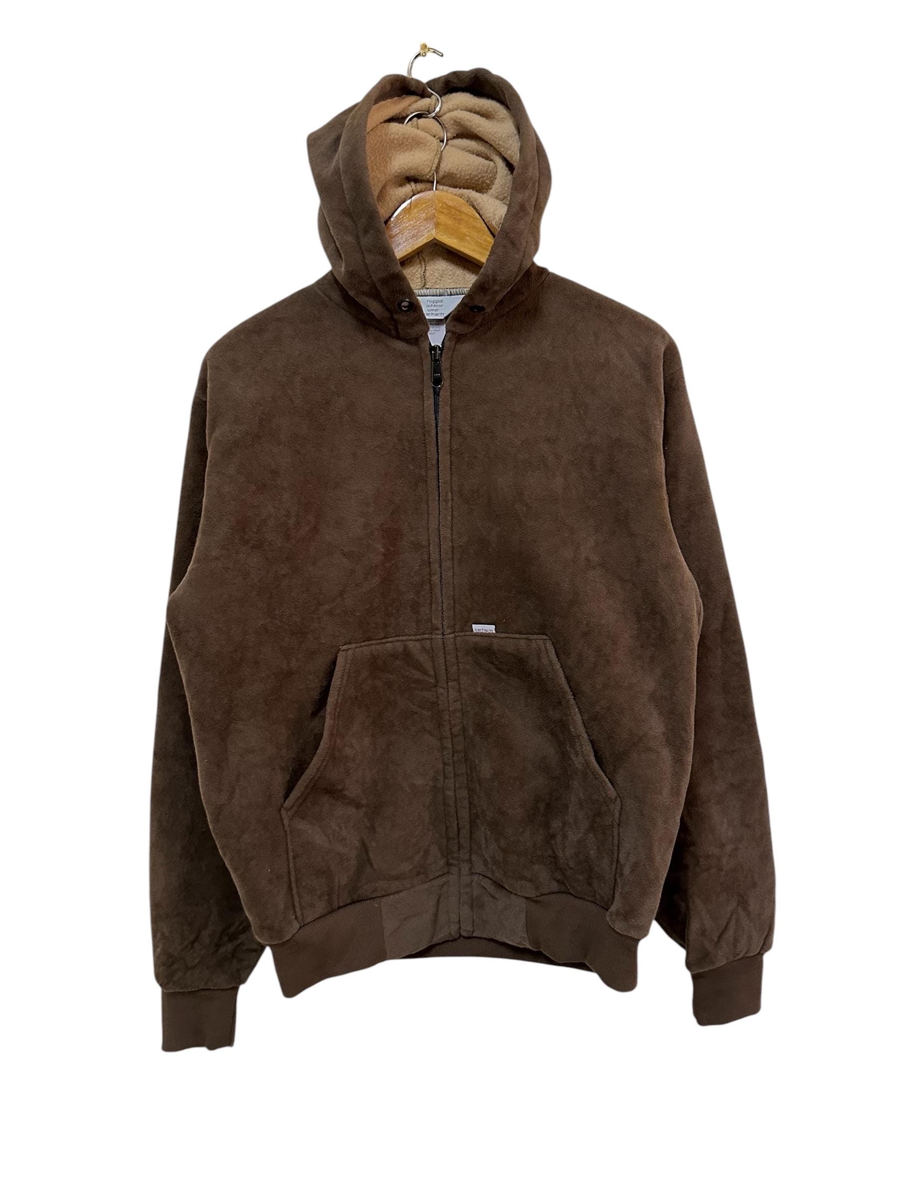 Vintage Carhartt Brown 761 Hoodie Sweater Full Zipper Hoodie Made