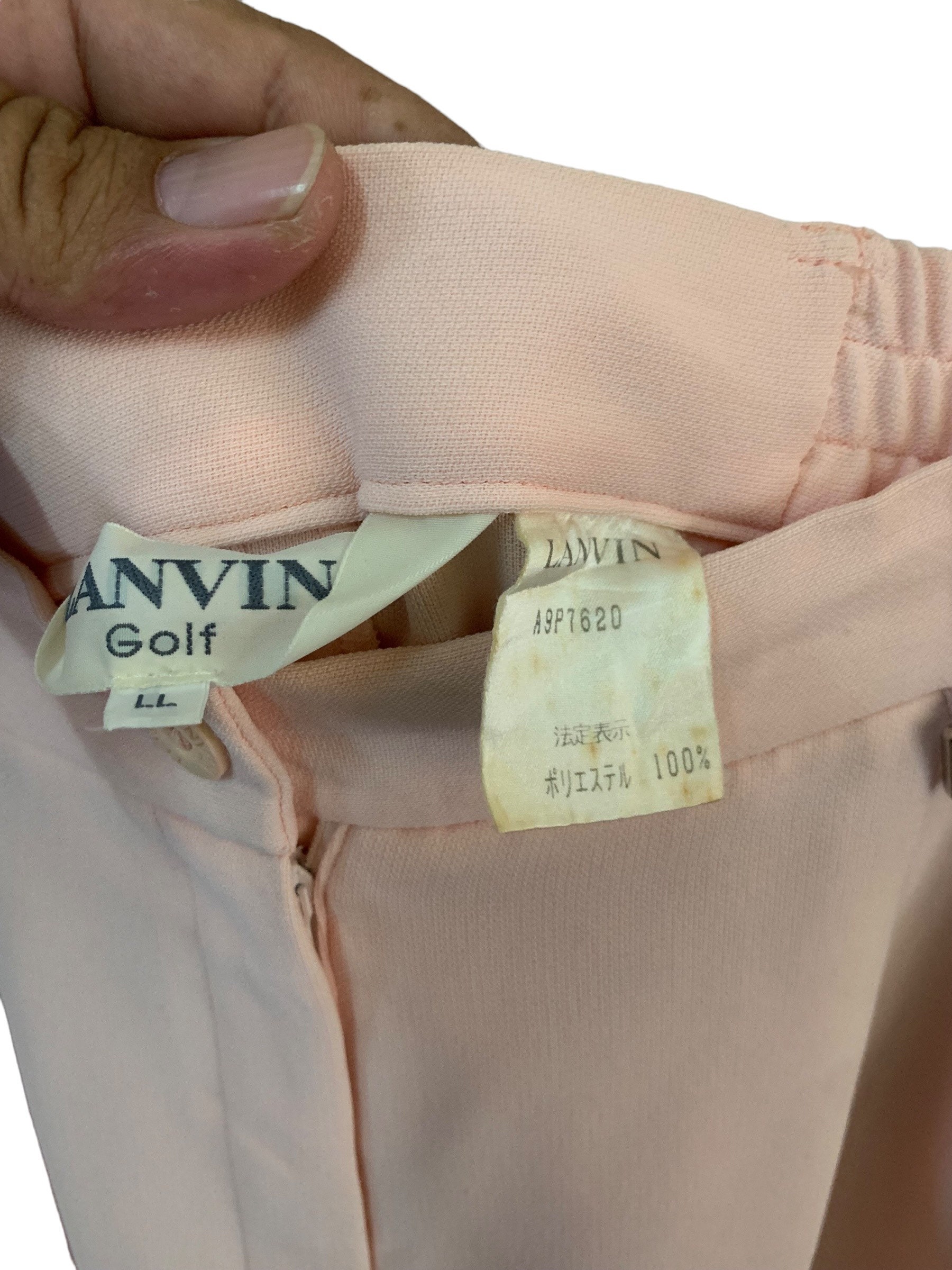 90s〜 LANVIN PARIS flare slacks Vintage 90s Lanvin Women Pants Slacks Pink Japan - Etsy