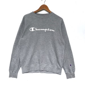 champion sweatshirt big logo spellout logo large size jumper pullover