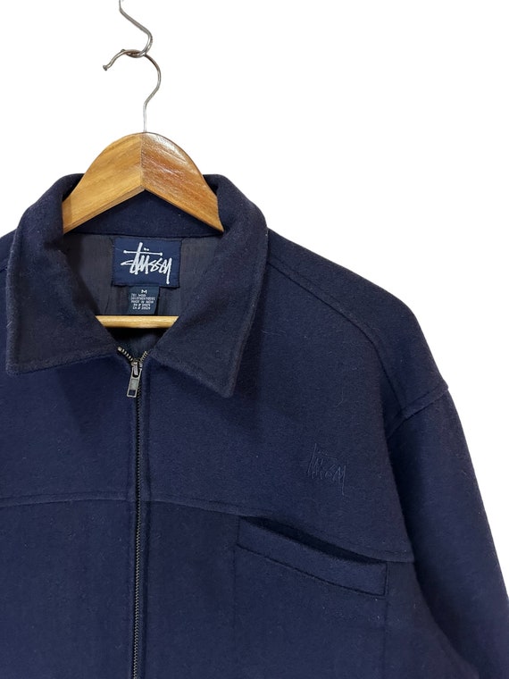 Buy Vintage 90s Stussy Wool Jacket Worker Jacket Winter Stussy 