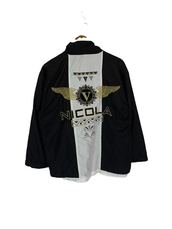 Vintage 90s Nicola Valentino Light Jacket Windbreaker Big Logo 