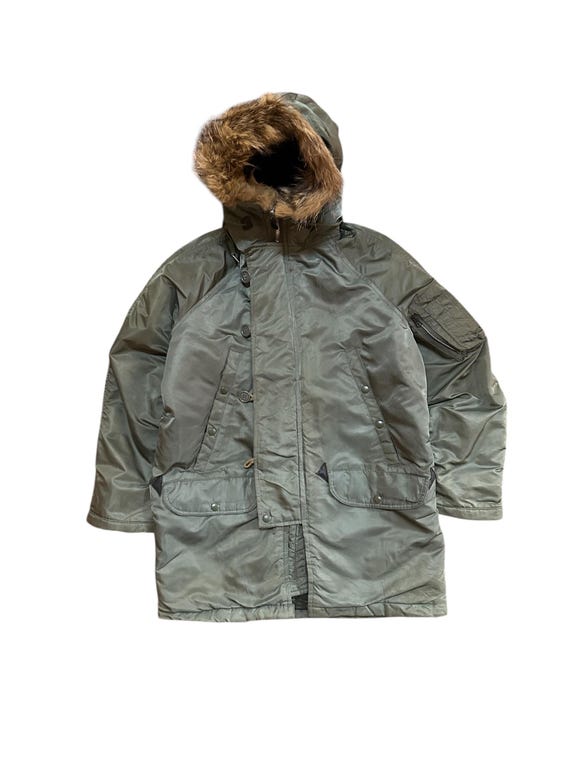 Vintage 90s N 3B Military Cold Jacket I Spiewak Sons Golden