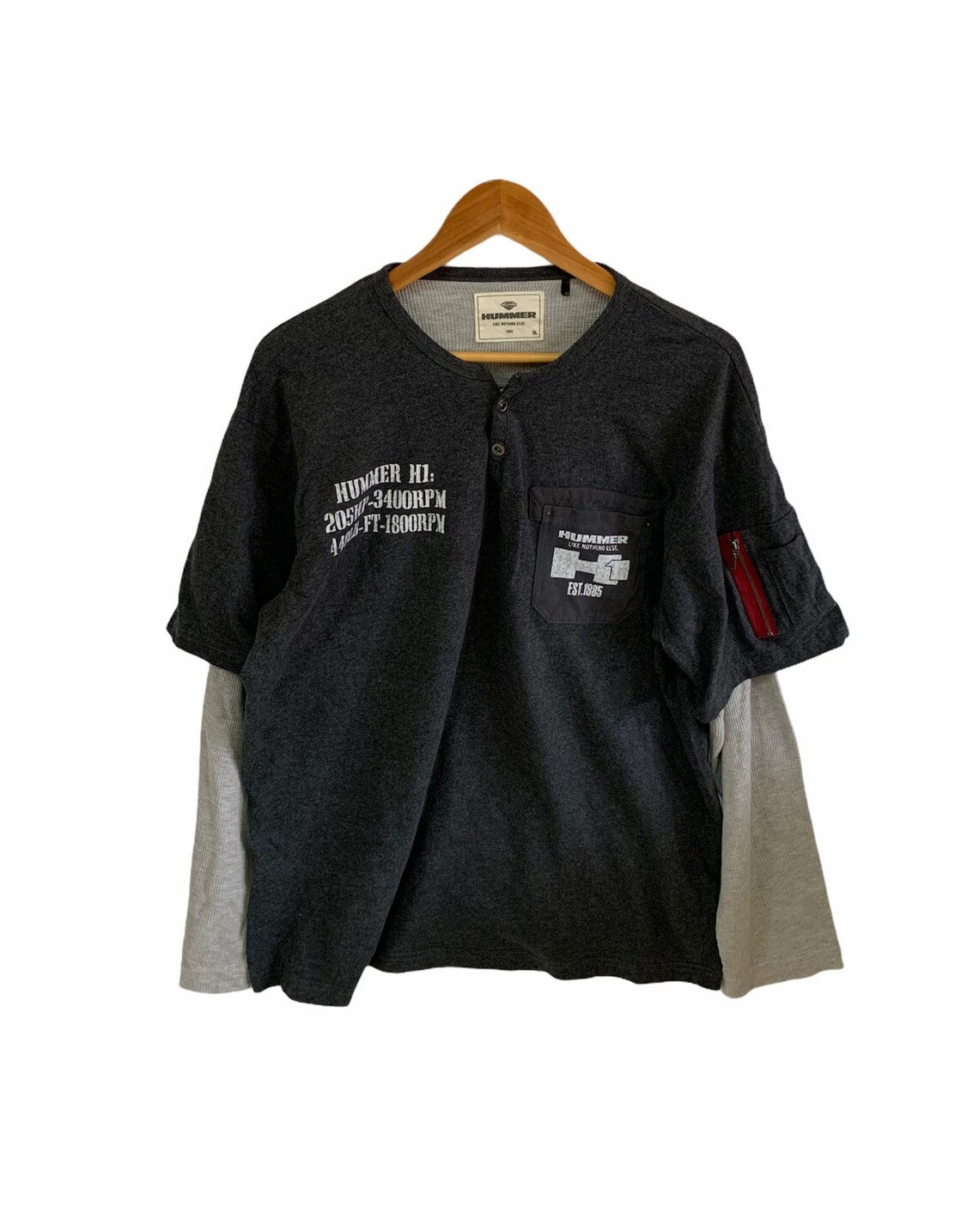 Vintage Hummer Sweatshirt Long Sleeves Shirts Big Size Jumper Pullover ...