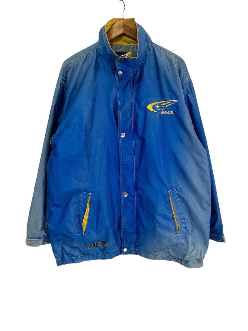 Vintage 90s Subaru Sti Light Jacket Faded Colour Big Logo Rare Fashion ...